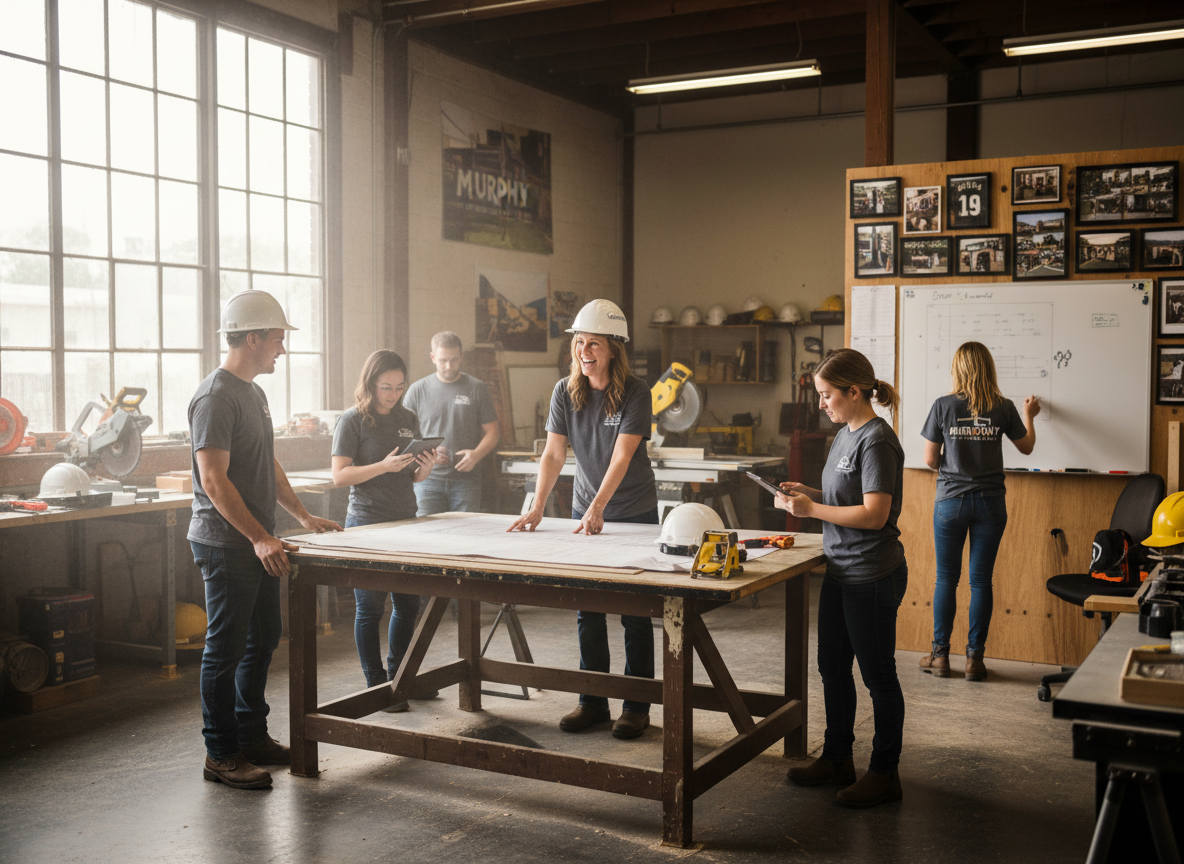 The TalvoraWorks team at work in Murphy