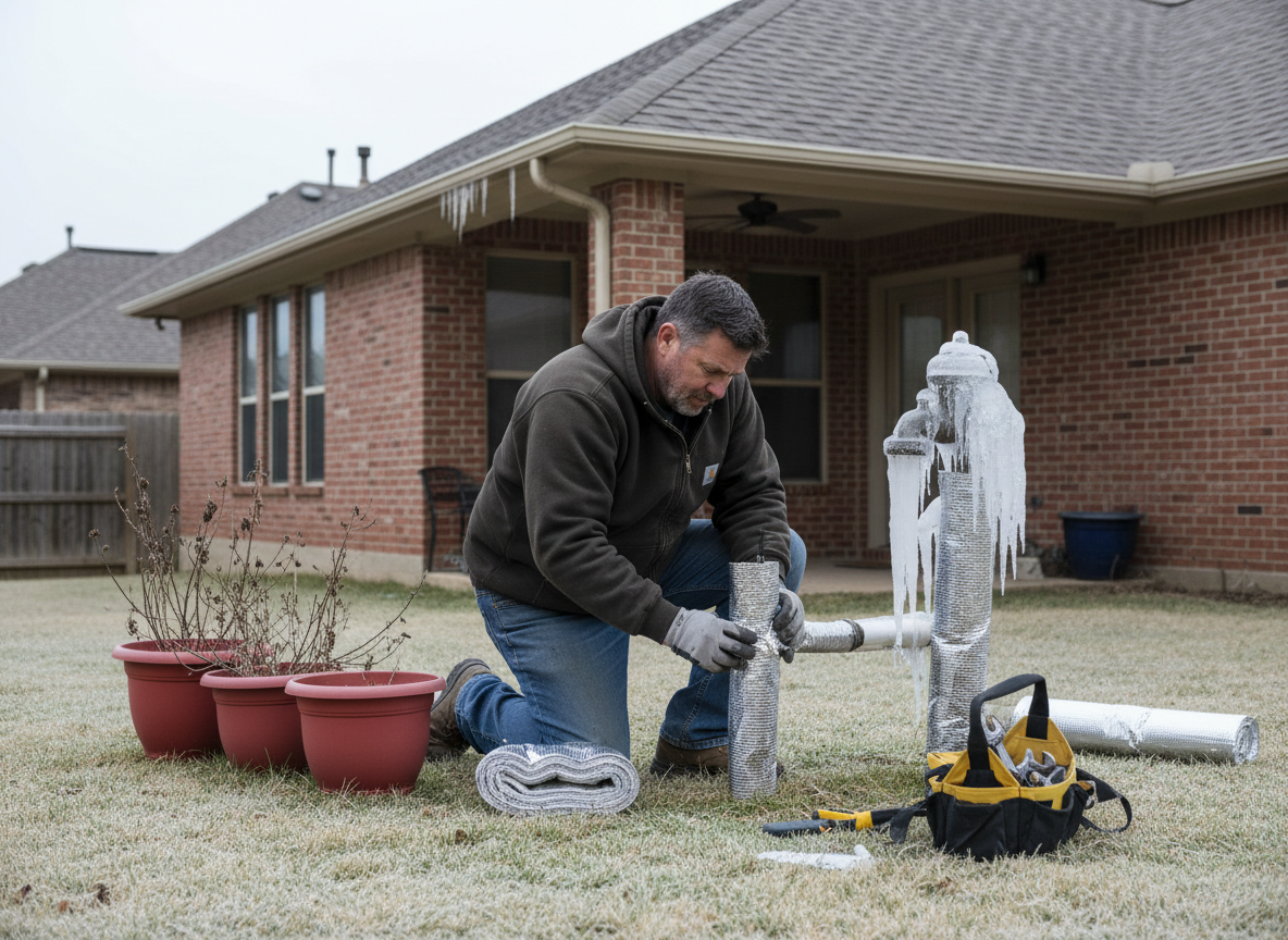 Preparing Outdoor Plumbing for Unexpected North Texas Freezes